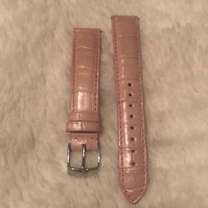 Michele Light Pink Alligator 16mm Band
